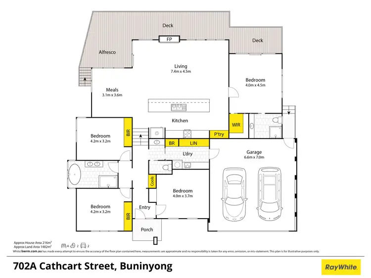 Floorplan of Homely house listing, 702a Cathcart Street, Buninyong VIC 3357