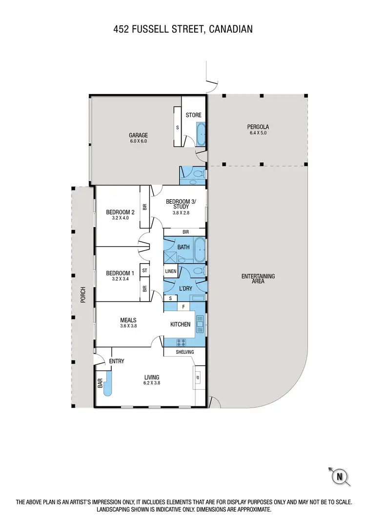 Floorplan of Homely house listing, 452 Fussell Street, Canadian VIC 3350