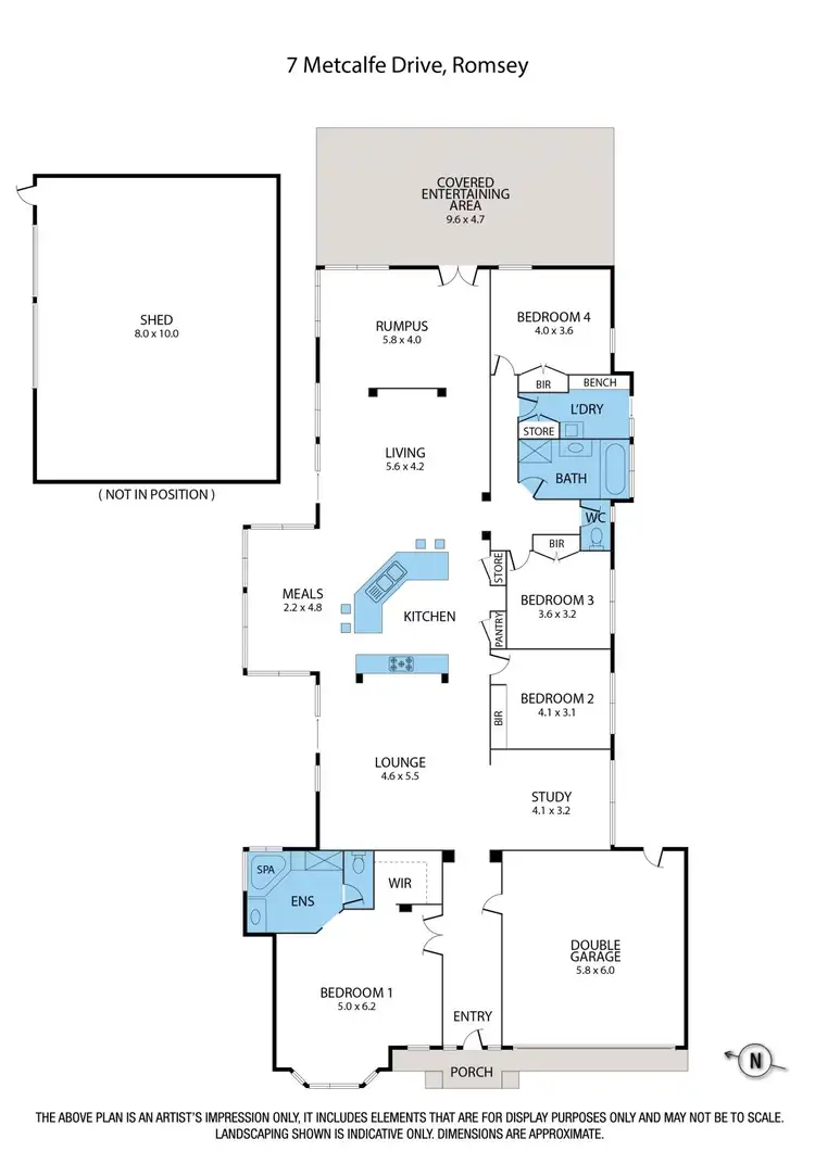 Floorplan of Homely house listing, 7 Metcalfe Drive, Romsey VIC 3434
