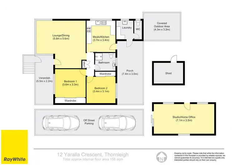 Floorplan of Homely house listing, 12 Yaralla Crescent, Thornleigh NSW 2120