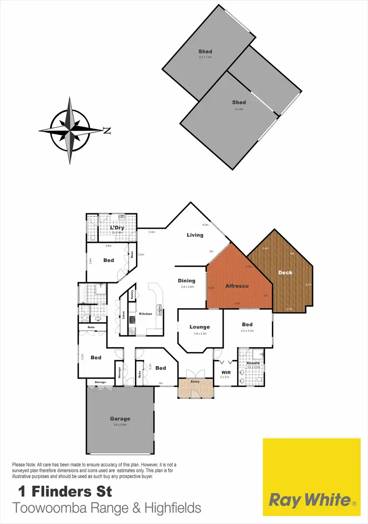 Floorplan of Homely house listing, 1 Flinders Street, Cabarlah QLD 4352
