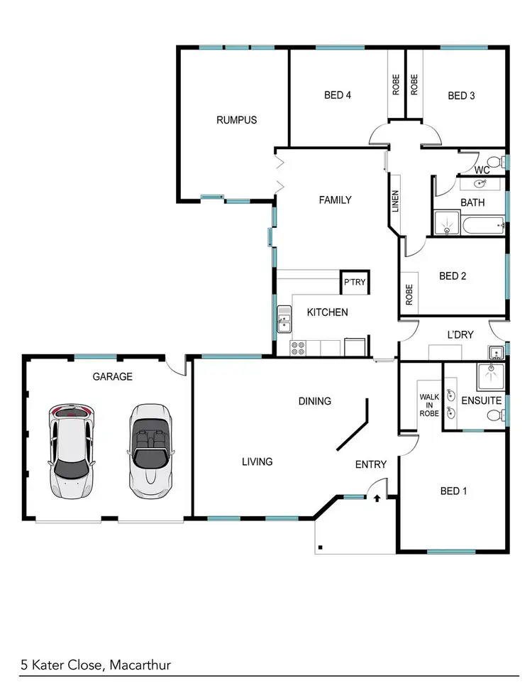 Floorplan of Homely house listing, 5 Kater Close, Macarthur ACT 2904