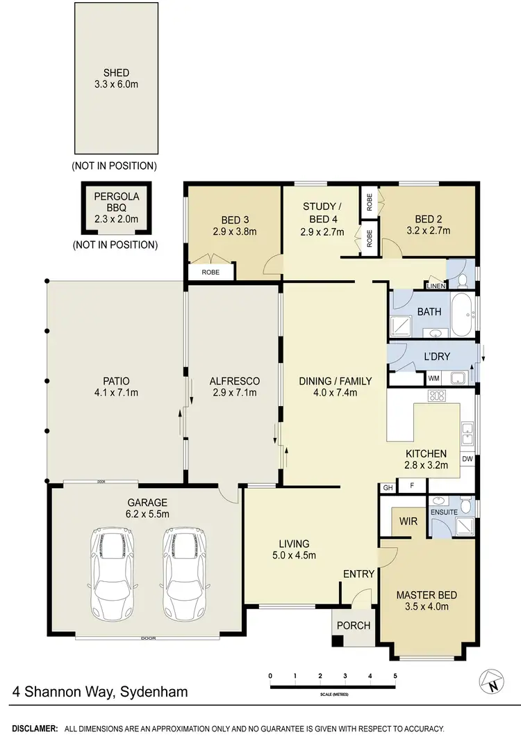 Floorplan of Homely house listing, 4 Shannon Way, Sydenham VIC 3037