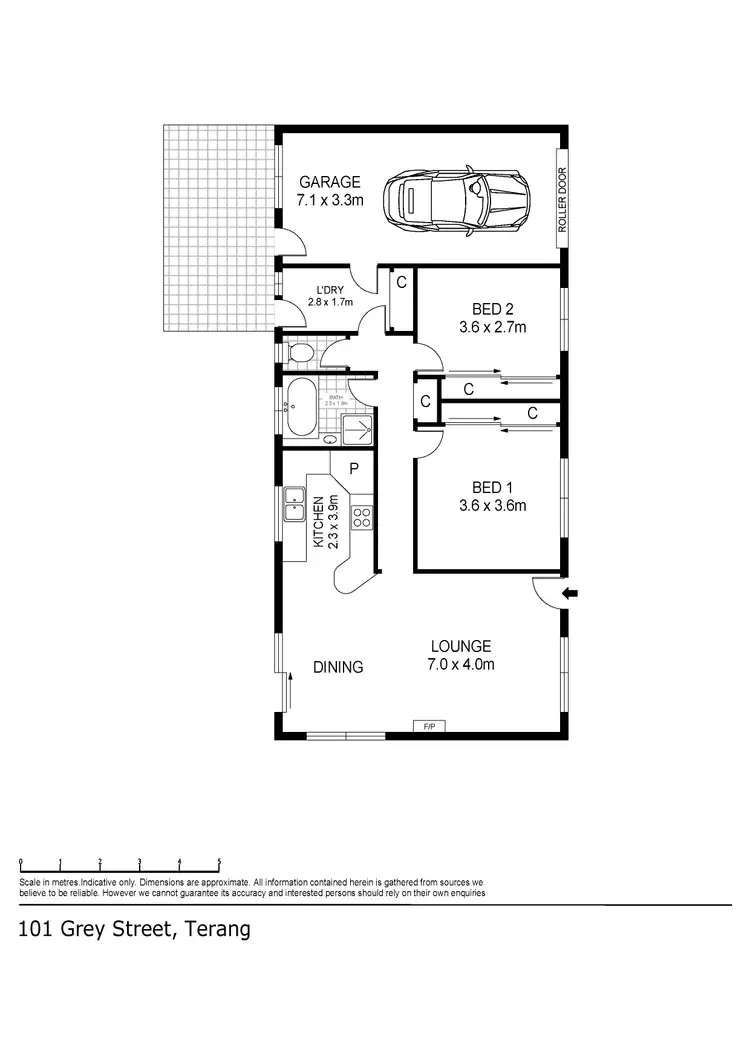 Floorplan of Homely house listing, 101 Grey Street, Terang VIC 3264