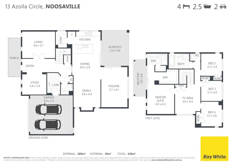 Floorplan of Homely house listing, 13 Azolla Circle, Noosaville QLD 4566