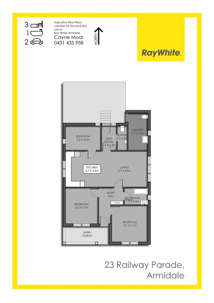 Floorplan of Homely house listing, 23 Railway Parade, Armidale NSW 2350