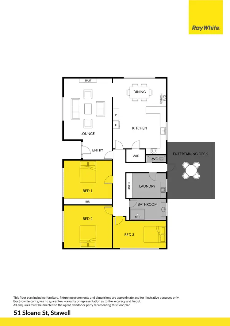 Floorplan of Homely house listing, 51 Sloane Street, Stawell VIC 3380
