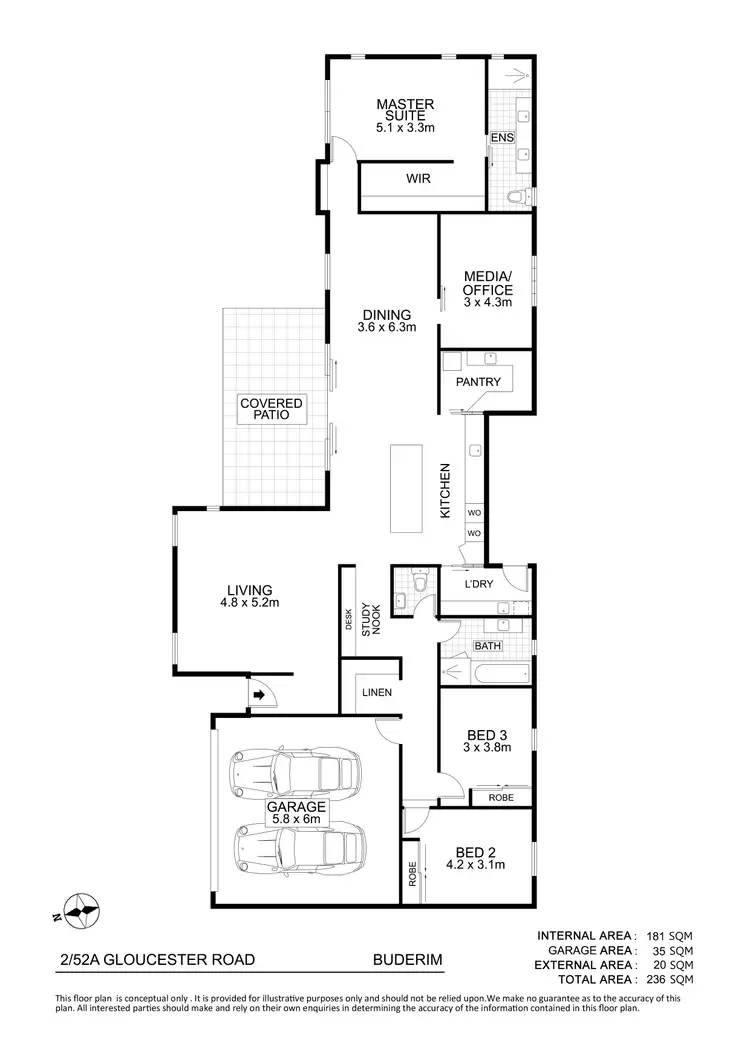 Floorplan of Homely house listing, 52A Gloucester Road, Buderim QLD 4556