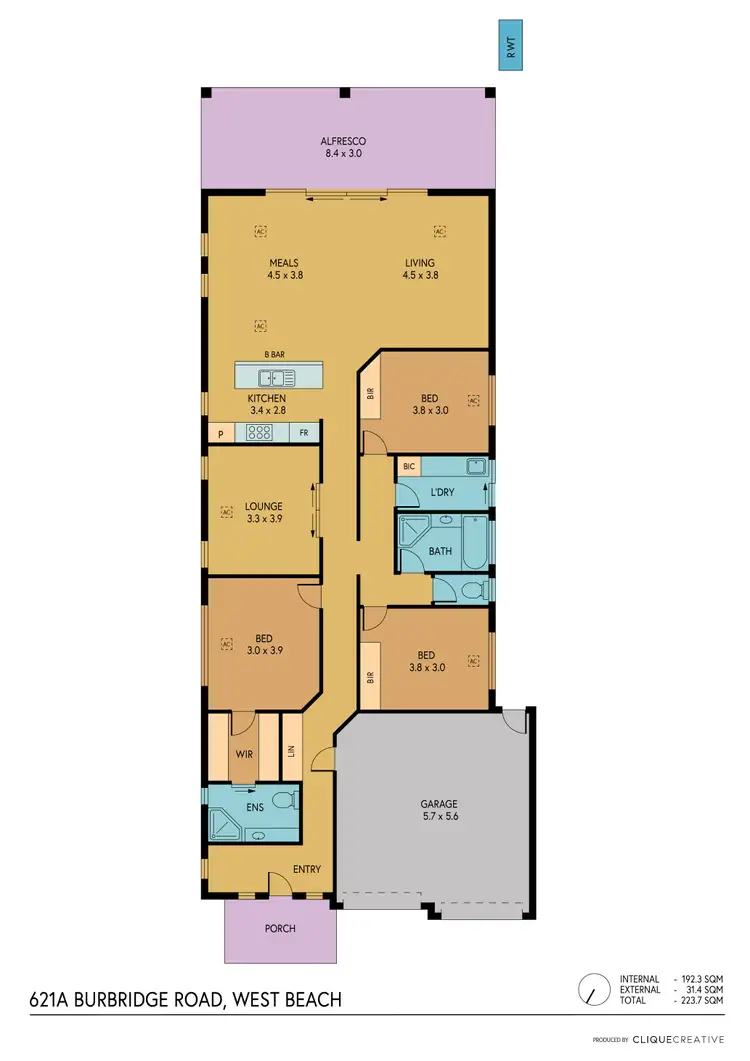 Floorplan of Homely house listing, 621A Burbridge Road, West Beach SA 5024