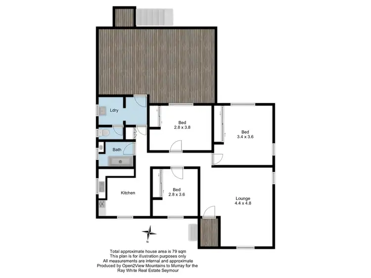 Floorplan of Homely house listing, 42 Chisholm Crescent, Seymour VIC 3660
