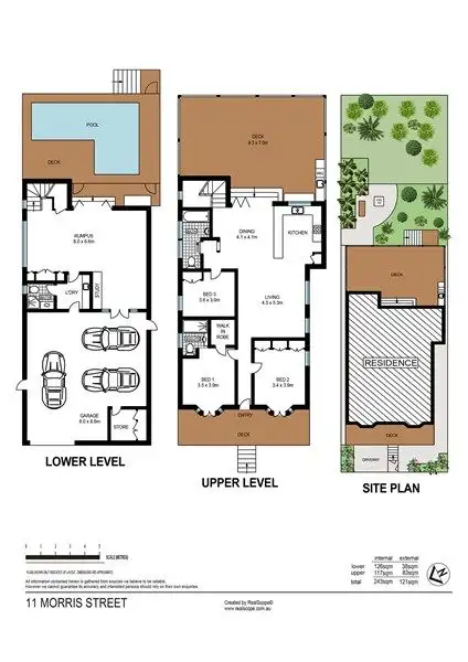 Floorplan of Homely house listing, 11 Morris Street, Paddington QLD 4064