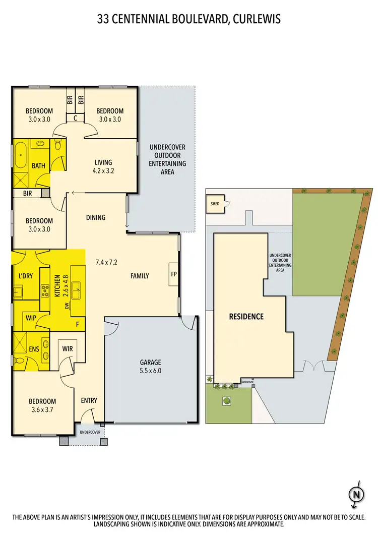 Floorplan of Homely house listing, 33 Centennial Boulevard, Curlewis VIC 3222