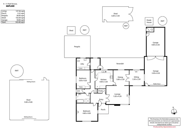Floorplan of Homely house listing, 9-11 Park Terrace, Maitland SA 5573