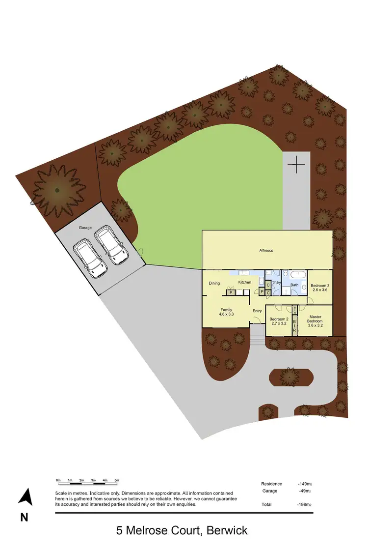 Floorplan of Homely house listing, 5 Melrose Court, Berwick VIC 3806