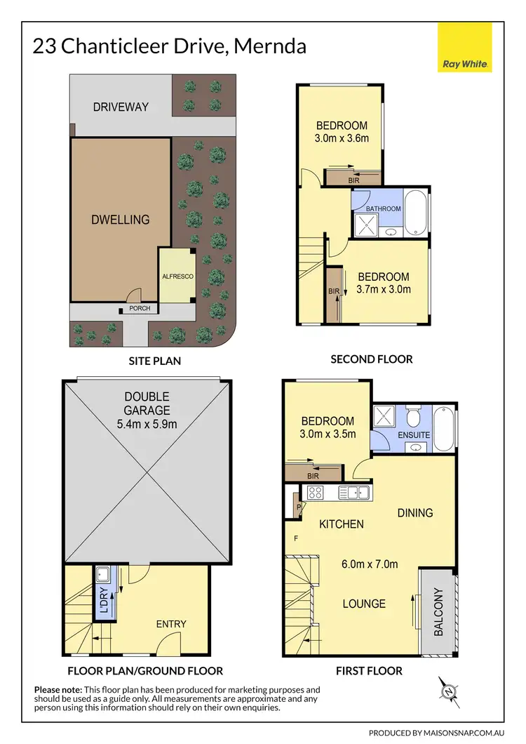 Floorplan of Homely townhouse listing, 23 Chanticleer Drive, Mernda VIC 3754