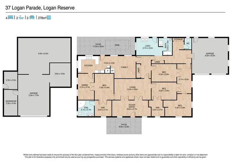 Floorplan of Homely house listing, 37 Logan Parade, Logan Reserve QLD 4133