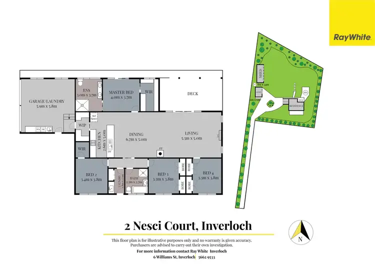 Floorplan of Homely house listing, 2 Nesci Court, Inverloch VIC 3996