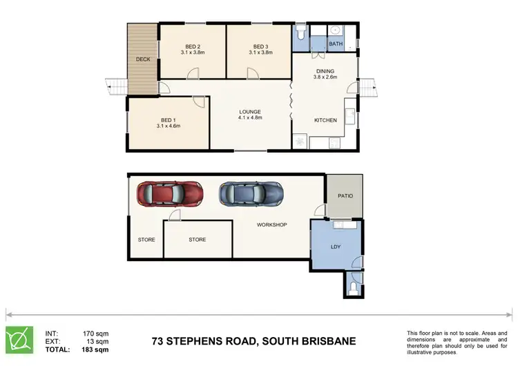 Floorplan of Homely house listing, 73 Stephens Road, South Brisbane QLD 4101