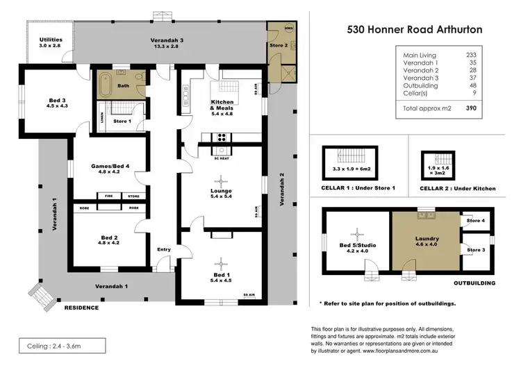 Floorplan of Homely other listing, 530 Honnor Road, Arthurton SA 5572