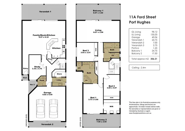 Floorplan of Homely house listing, 11A Ford Street, Port Hughes SA 5558