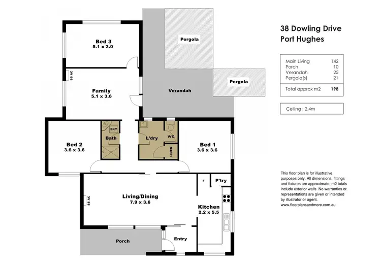 Floorplan of Homely house listing, 38 Dowling Drive, Port Hughes SA 5558