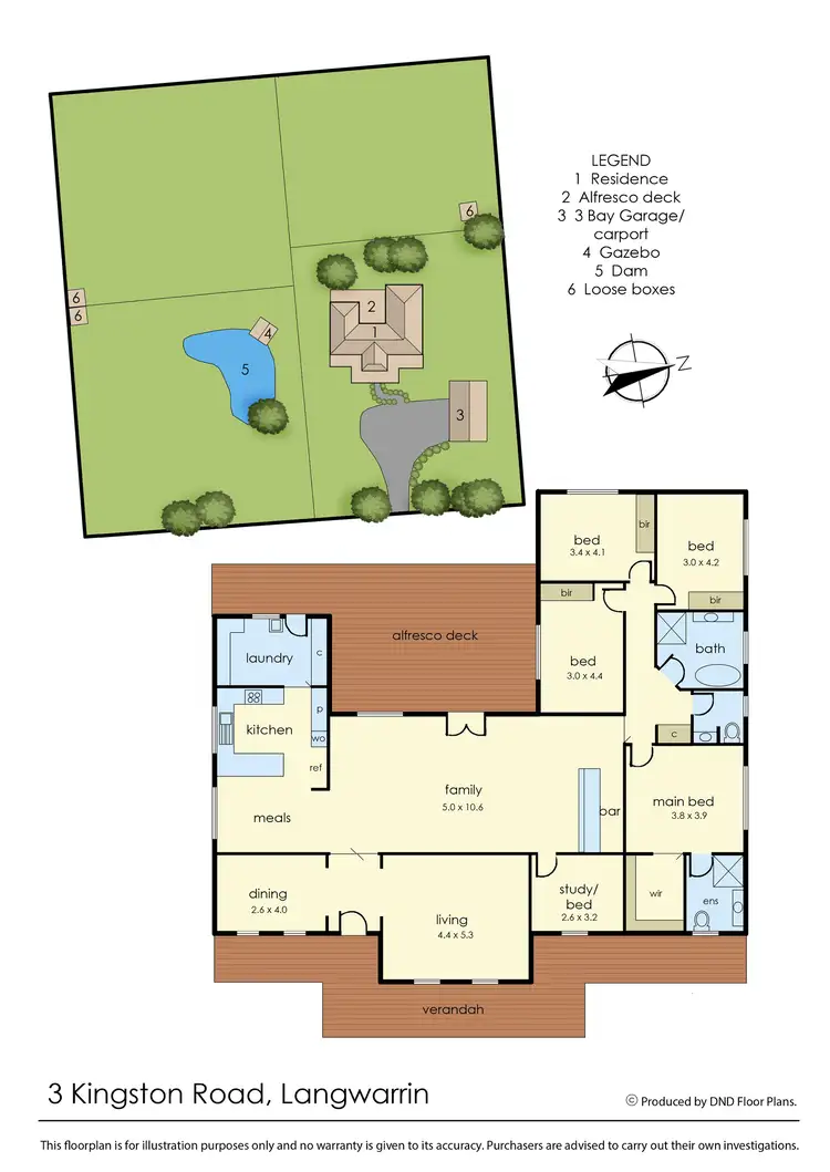 Floorplan of Homely rural property listing, 3 Kingston Road, Langwarrin VIC 3910