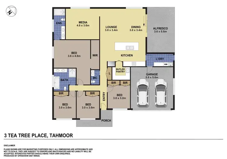 Floorplan of Homely house listing, 3 Tea tree Place, Tahmoor NSW 2573
