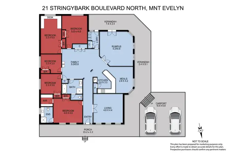 Floorplan of Homely house listing, 21 Stringybark Boulevard, Mount Evelyn VIC 3796