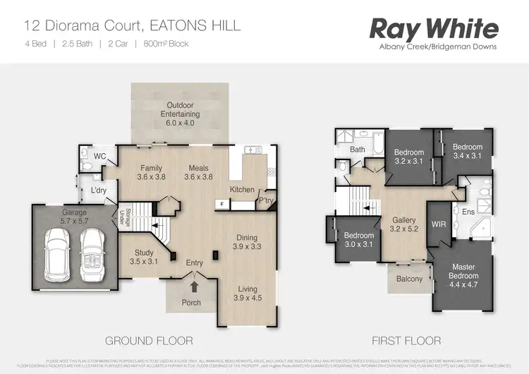 Floorplan of Homely house listing, 12 Diorama Court, Eatons Hill QLD 4037