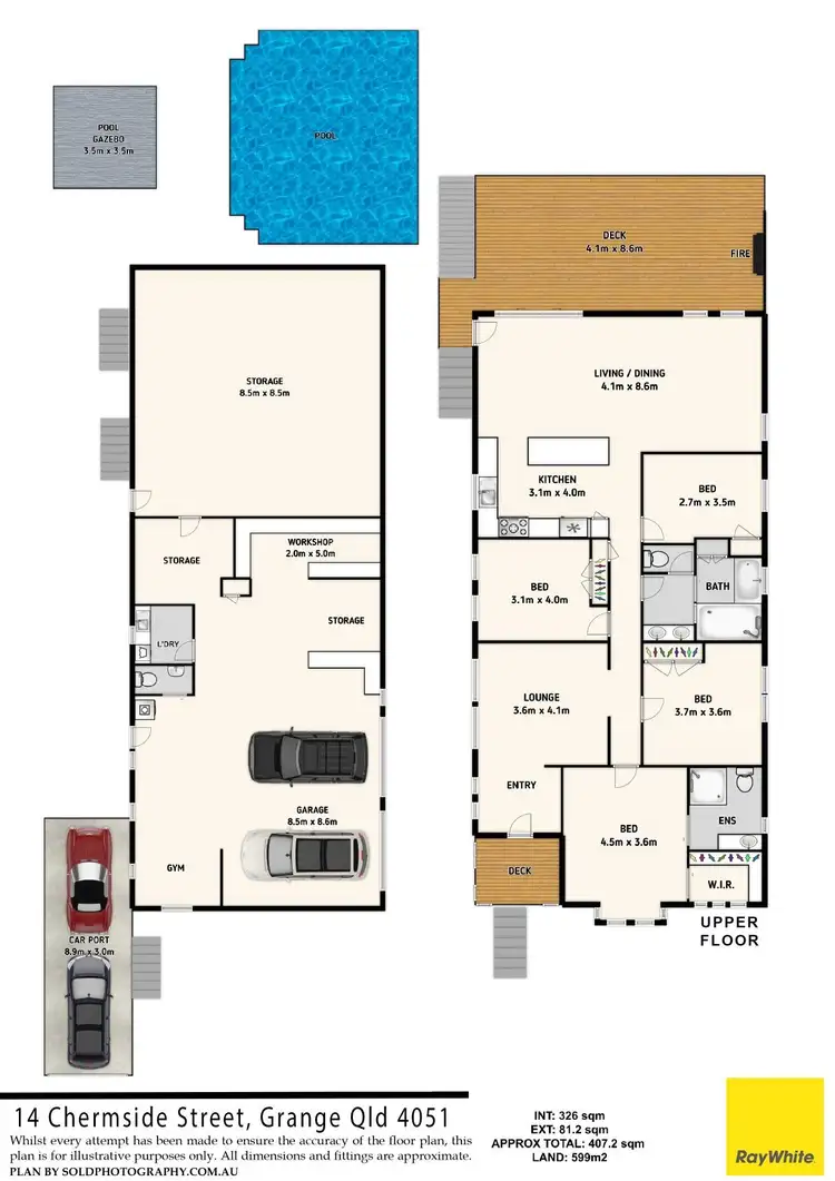 Floorplan of Homely house listing, 14 Chermside Street, Grange QLD 4051