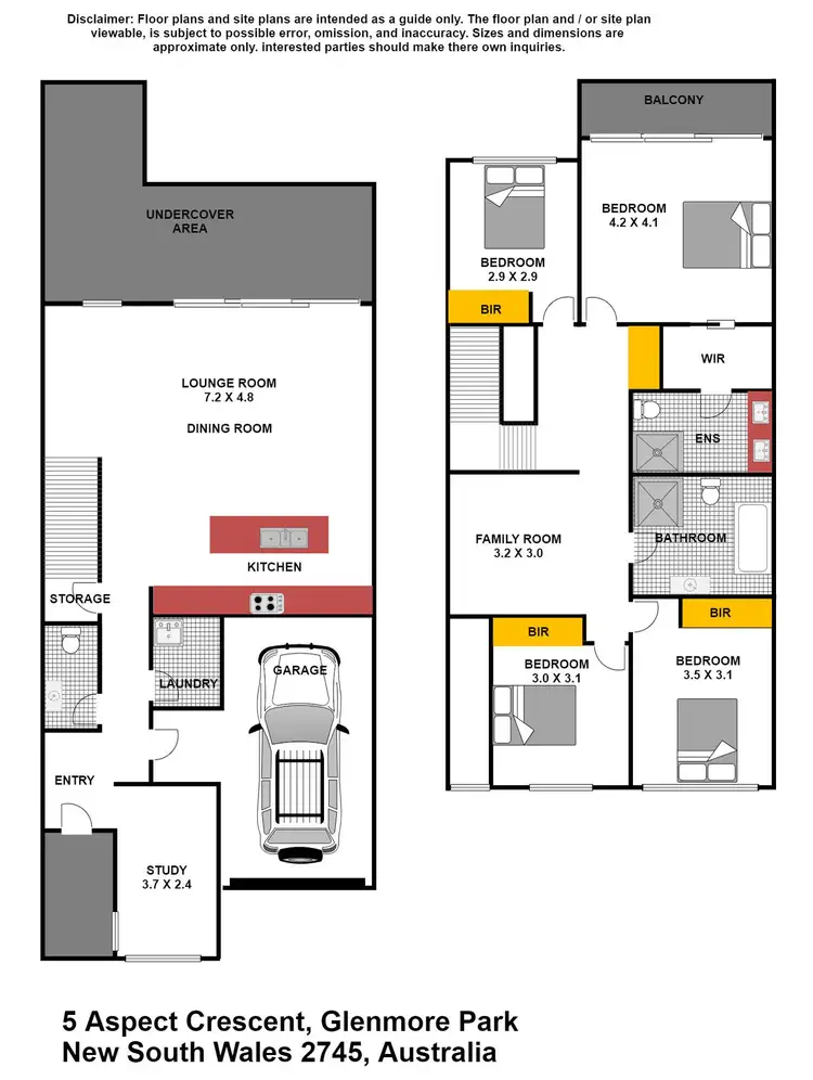 Floorplan of Homely house listing, 5 Aspect Crescent, Glenmore Park NSW 2745