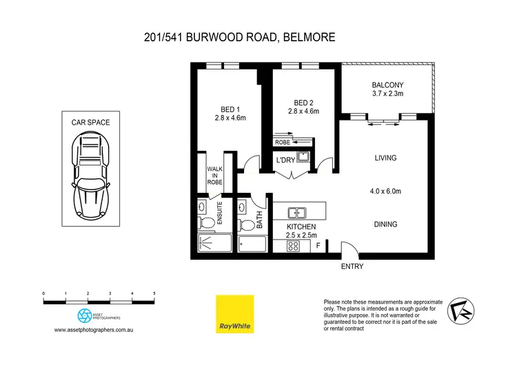 Floorplan of Homely apartment listing, 201/541 Burwood Road, Belmore NSW 2192