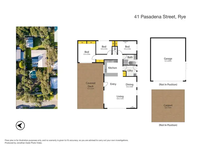 Floorplan of Homely house listing, 41 Pasadena Street, Rye VIC 3941