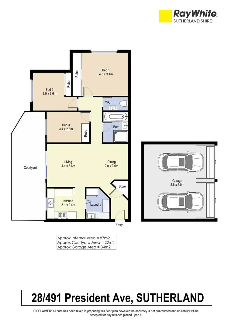 Floorplan of Homely apartment listing, 28/491 President Avenue, Sutherland NSW 2232