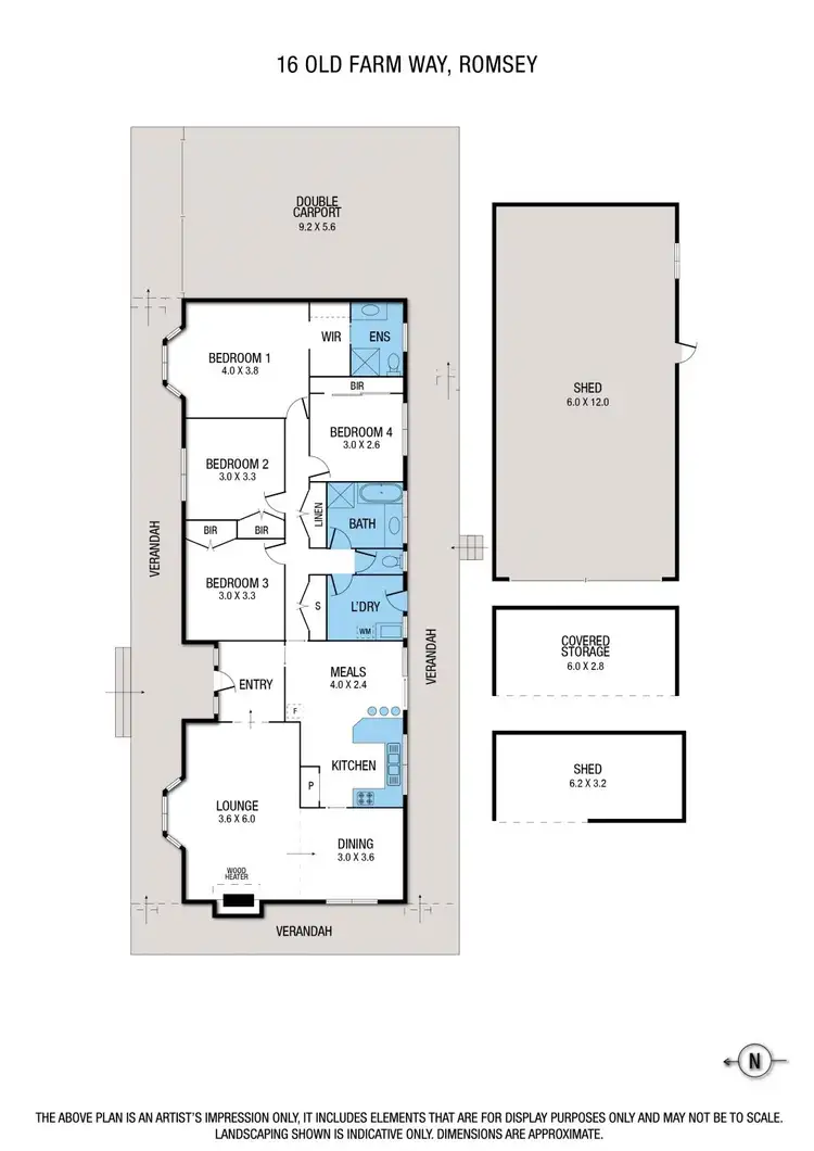 Floorplan of Homely house listing, 16 Old Farm Way, Romsey VIC 3434