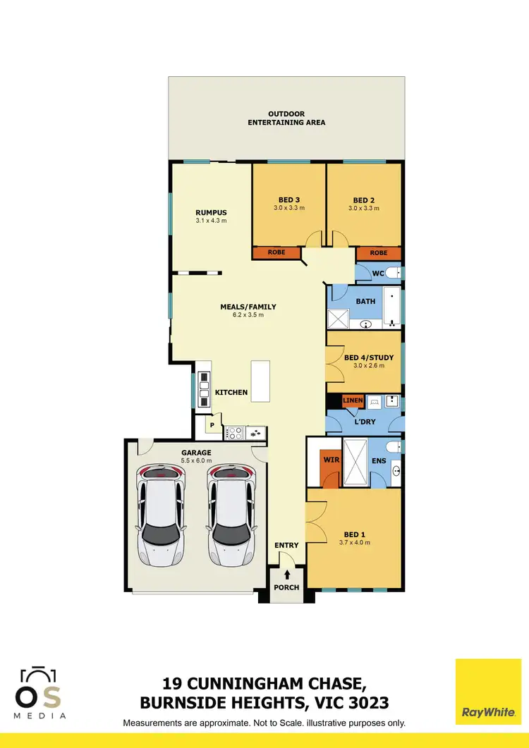 Floorplan of Homely house listing, 19 Cunningham Chase, Burnside Heights VIC 3023