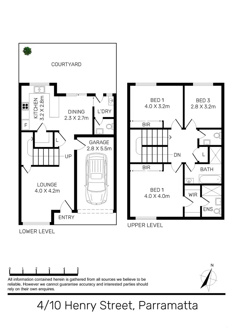 Floorplan of Homely townhouse listing, 4/10 Henry Street, Parramatta NSW 2150