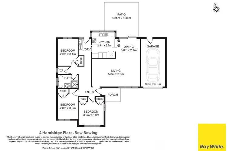 Floorplan of Homely house listing, 4 Hambidge Place, Bow Bowing NSW 2566