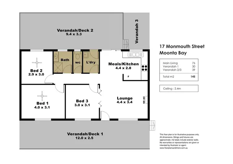 Floorplan of Homely house listing, 17 Monmouth Street, Moonta Bay SA 5558