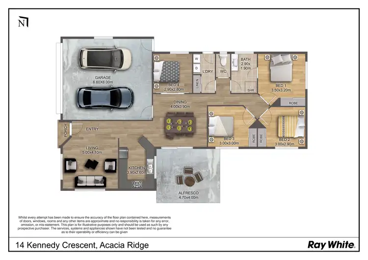 Floorplan of Homely house listing, 14 Kennedy Crescent, Acacia Ridge QLD 4110