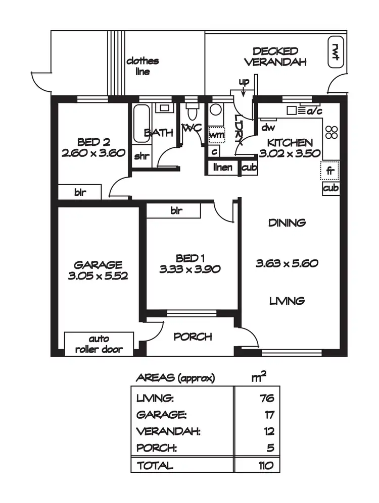 Floorplan of Homely unit listing, 2/19 Desaumarez Street, Kensington Park SA 5068