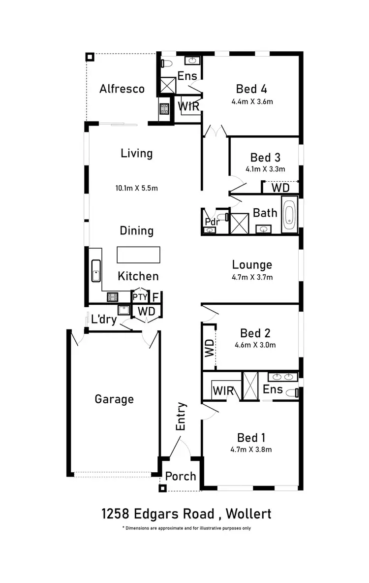Floorplan of Homely house listing, 1258 Edgars Road, Wollert VIC 3750