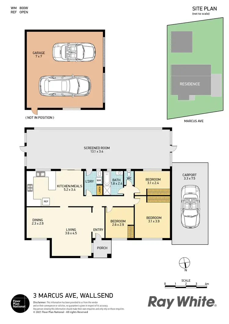 Floorplan of Homely house listing, 3 Marcus Avenue, Wallsend NSW 2287