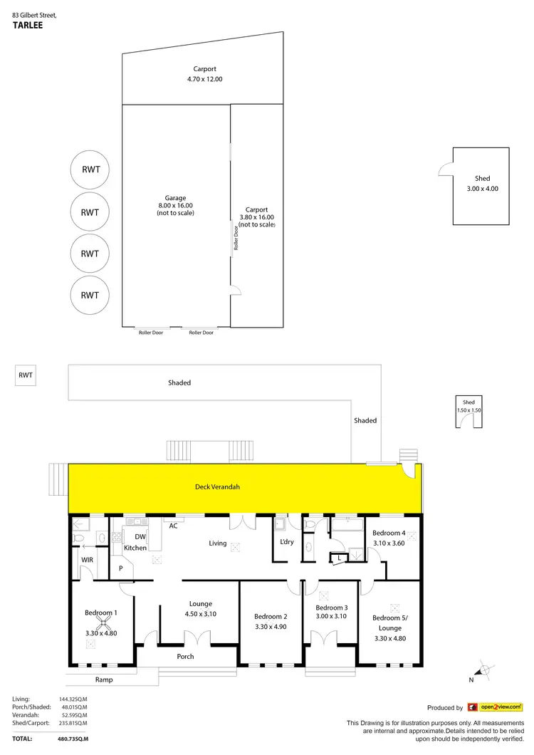 Floorplan of Homely house listing, 83 Gilbert Street, Tarlee SA 5411