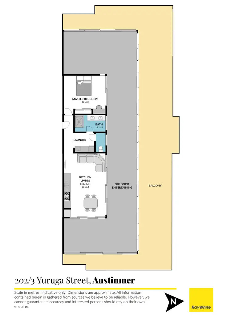 Floorplan of Homely apartment listing, 202/3 Yuruga Street, Austinmer NSW 2515