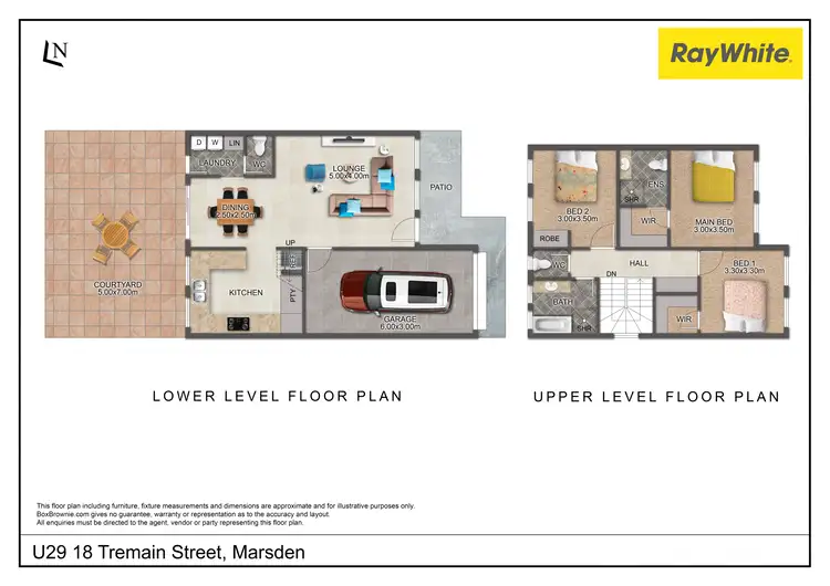 Floorplan of Homely townhouse listing, 29/18 Tremain Street, Marsden QLD 4132