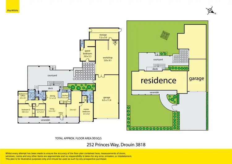 Floorplan of Homely house listing, 252 Princes Way, Drouin VIC 3818