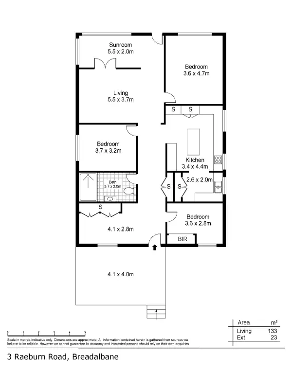 Floorplan of Homely house listing, 3 Raeburn Road, Breadalbane TAS 7258