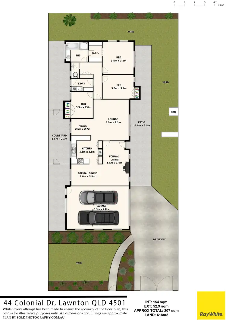Floorplan of Homely house listing, 44 Colonial Drive, Lawnton QLD 4501