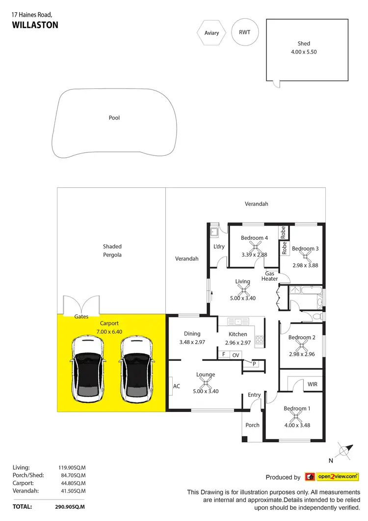 Floorplan of Homely house listing, 17 Haines Road, Willaston SA 5118